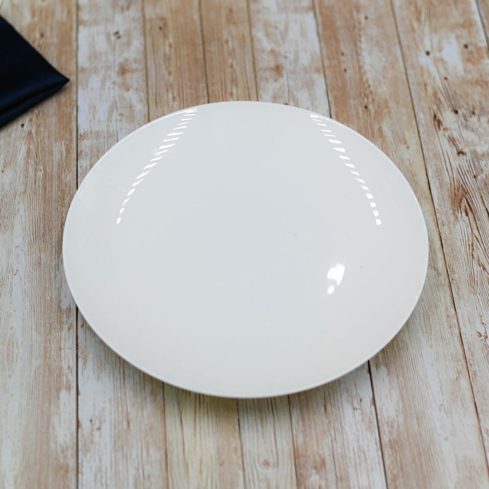 Wilmax Tiefer Teller 23 cm aus Porzellan, Weiß WL-991117/A