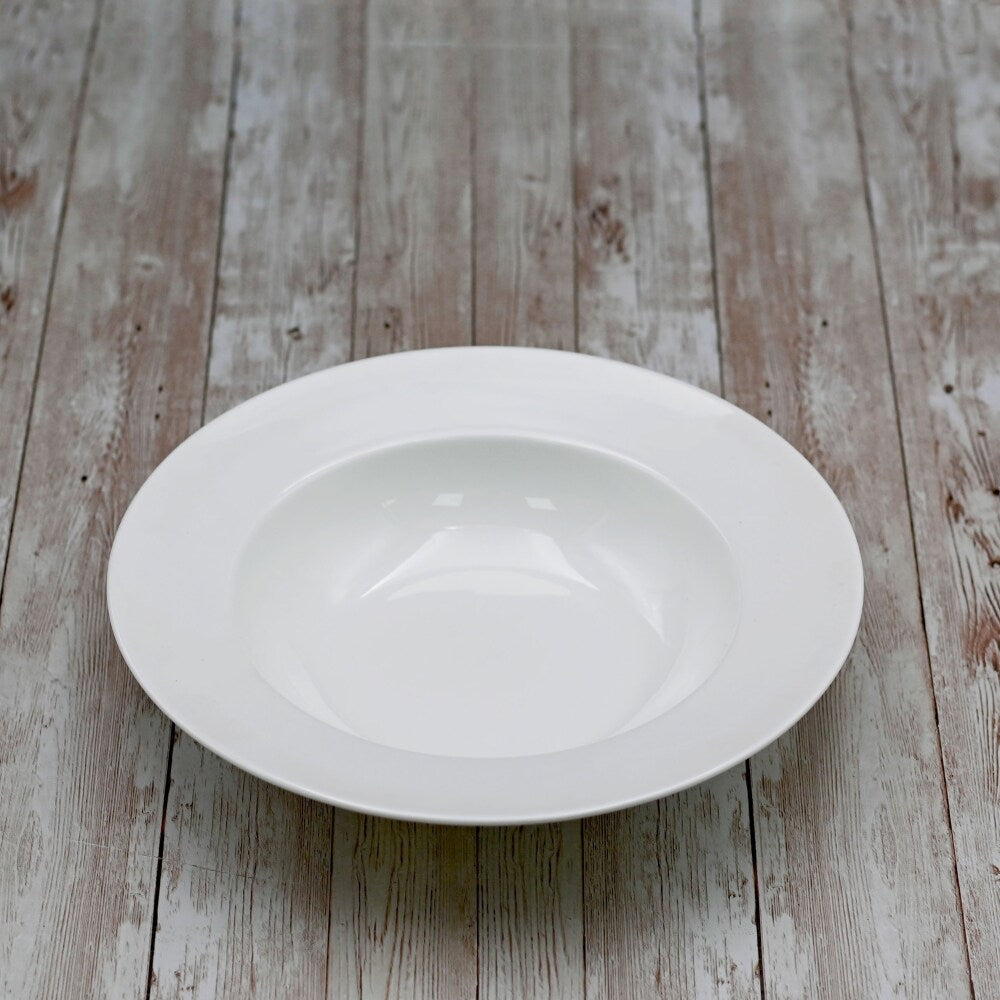 Wilmax Tiefer Teller 25.5 cm 600 ml aus Porzellan, Weiß WL-991218/A