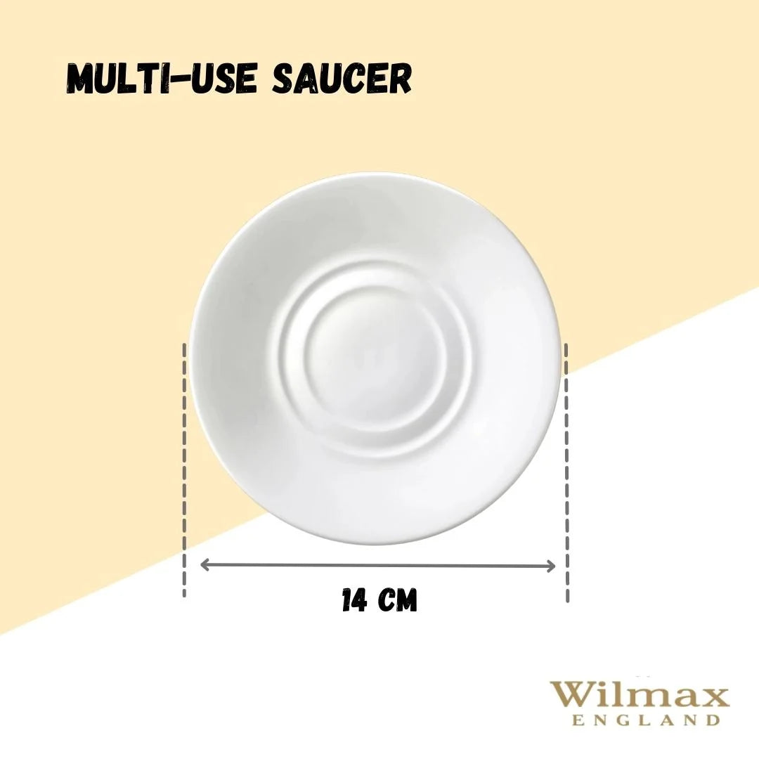 Wilmax Mehrzweck-Untertasse 14 cm Porzellan Weiß