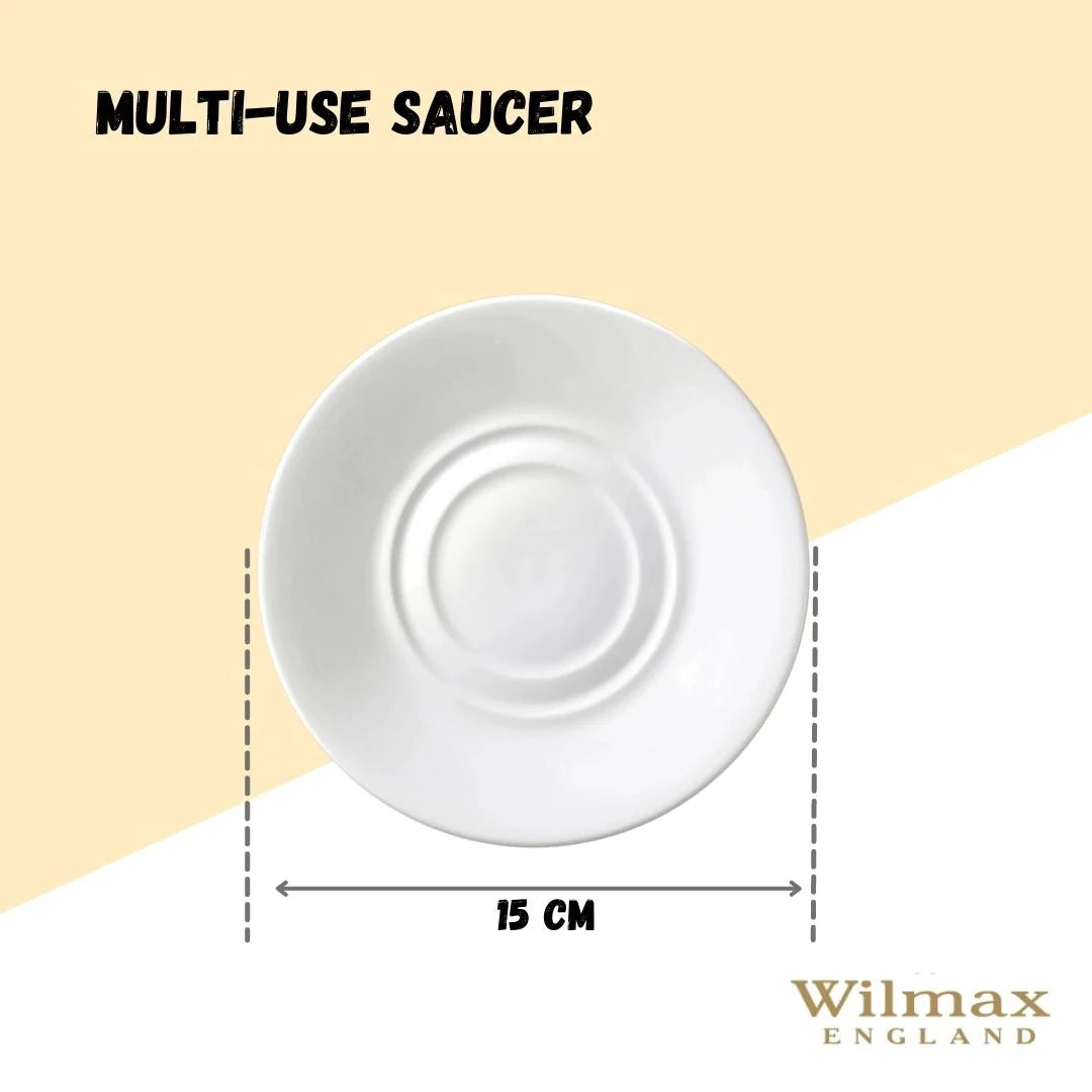 Wilmax Untertasse 15 cm Porzellan Weiß