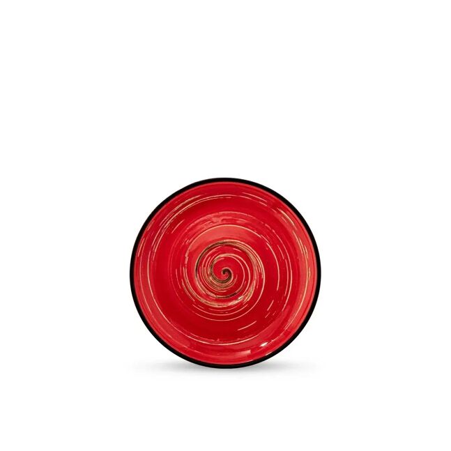Wilmax Untertasse 14 cm Rot Porzellan WL-669235/B