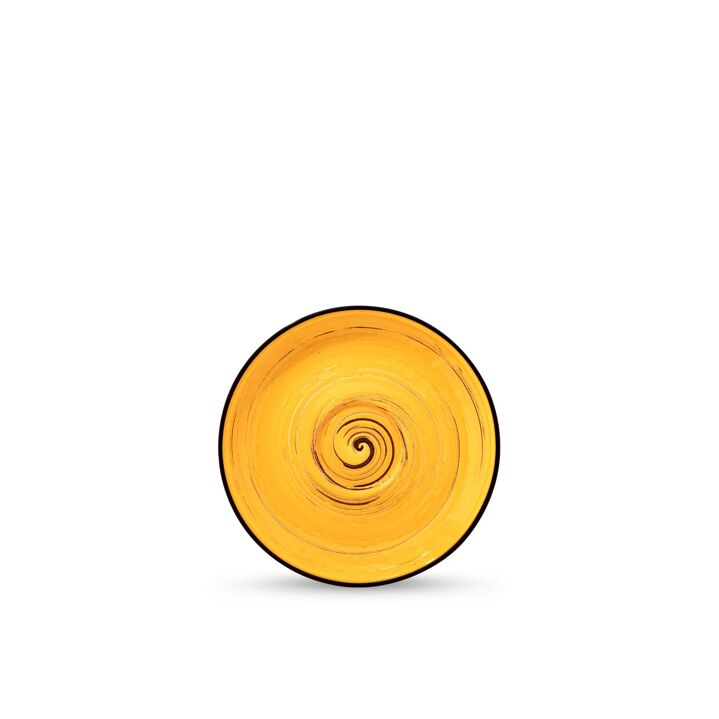 Wilmax Untertasse 12 cm Gelb Porzellan WL-669434/B