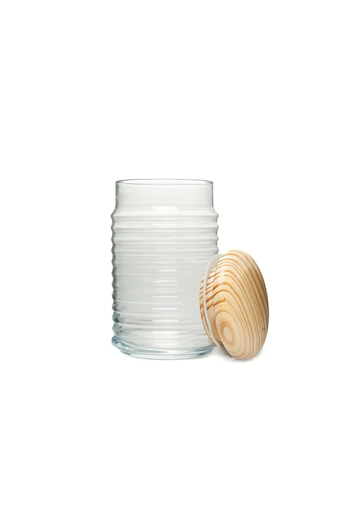 Pasabahce Babylon Glas-Vorratsdose mit Holzdeckel - 1,5 Liter