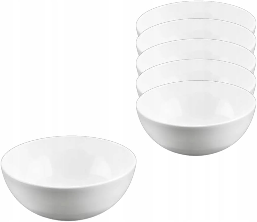 Wilmax Porzellanschale 600 ml 14 cm Weiß 6er Set WL-992565/A6