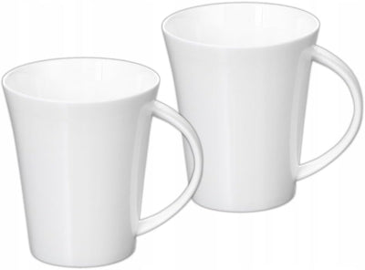 Wilmax Tassen 380 ml Weiß Porzellan 2er Set WL-993012/A2