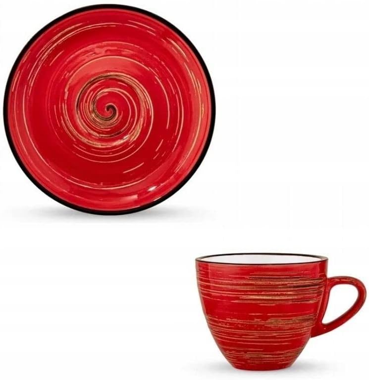Wilmax Tasse 190 ml Rot Porzellan WL-669235/A