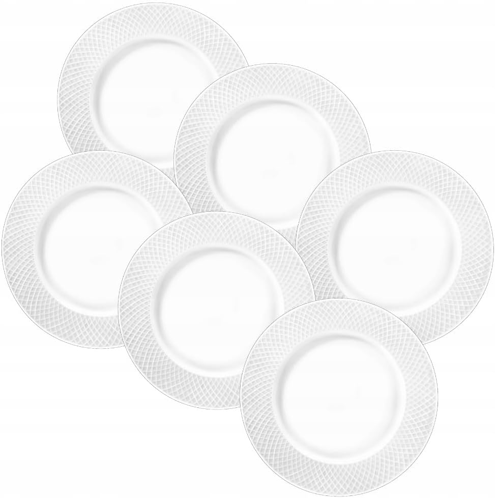 Wilmax Teller 18 cm Weiß Porzellan 6er Set WL-880101101/A6