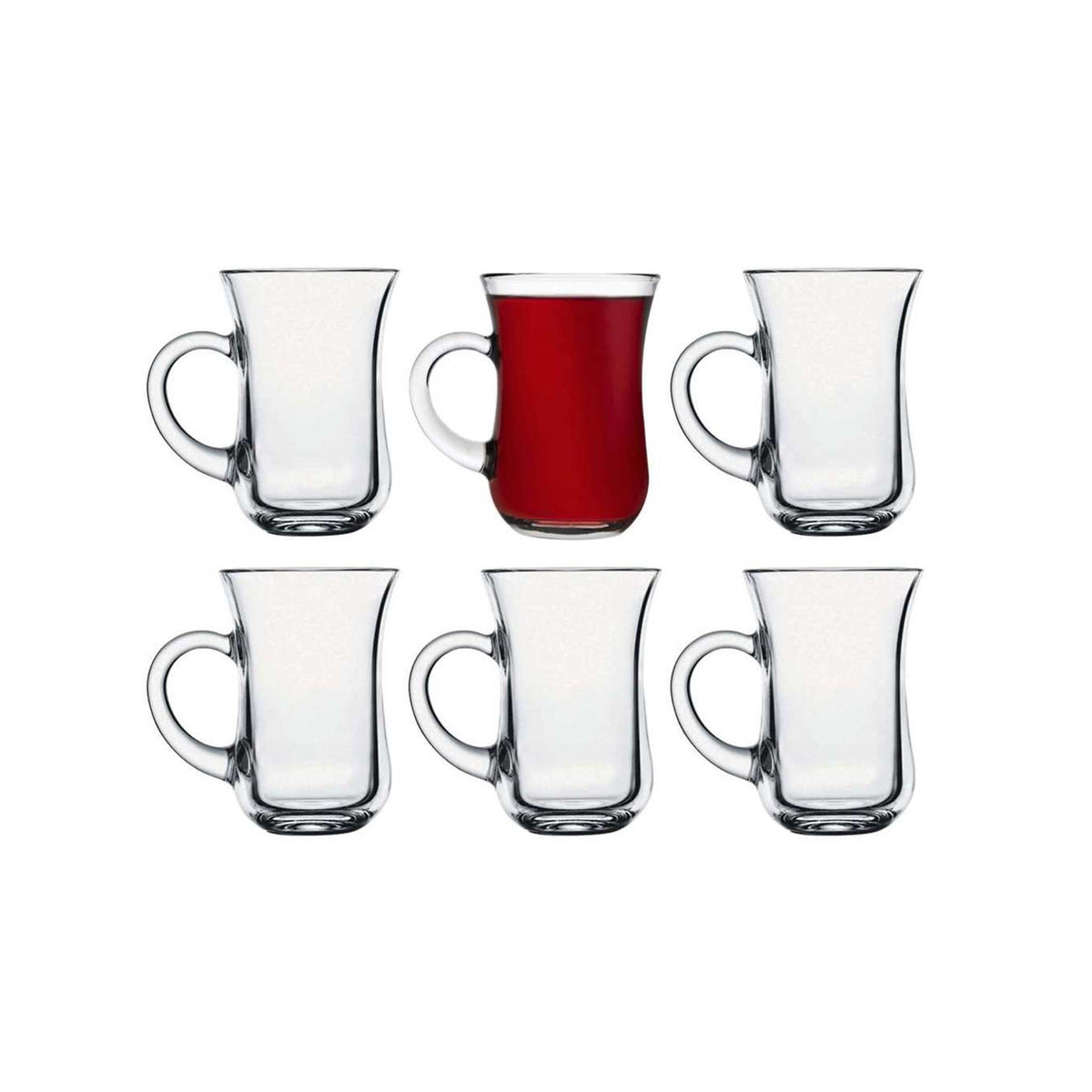 Pasabahce Keyif Teeglas - 145 ml, 6 Stück - Alle Teile