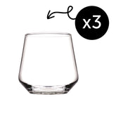 Pasabahce Allegra Whiskygläser – 3er Set, 345 ml