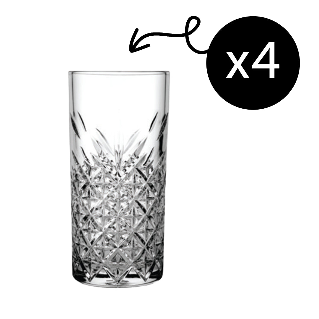 Pasabahce Timeless Longdrinkglas - 295 ml - 4er Set