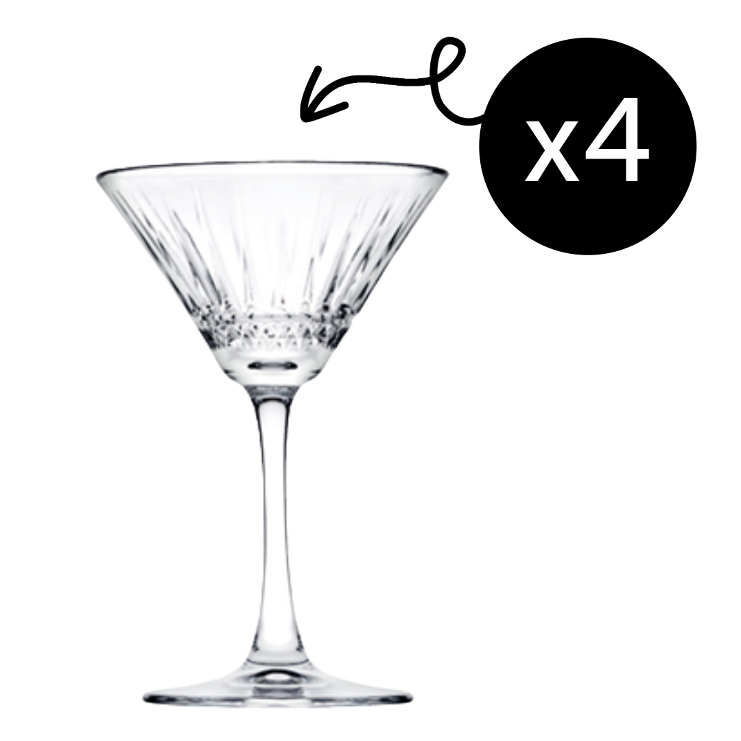 Pasabahce Elysia Martiniglas 220 ml (7 1/4 oz) - 4er Set