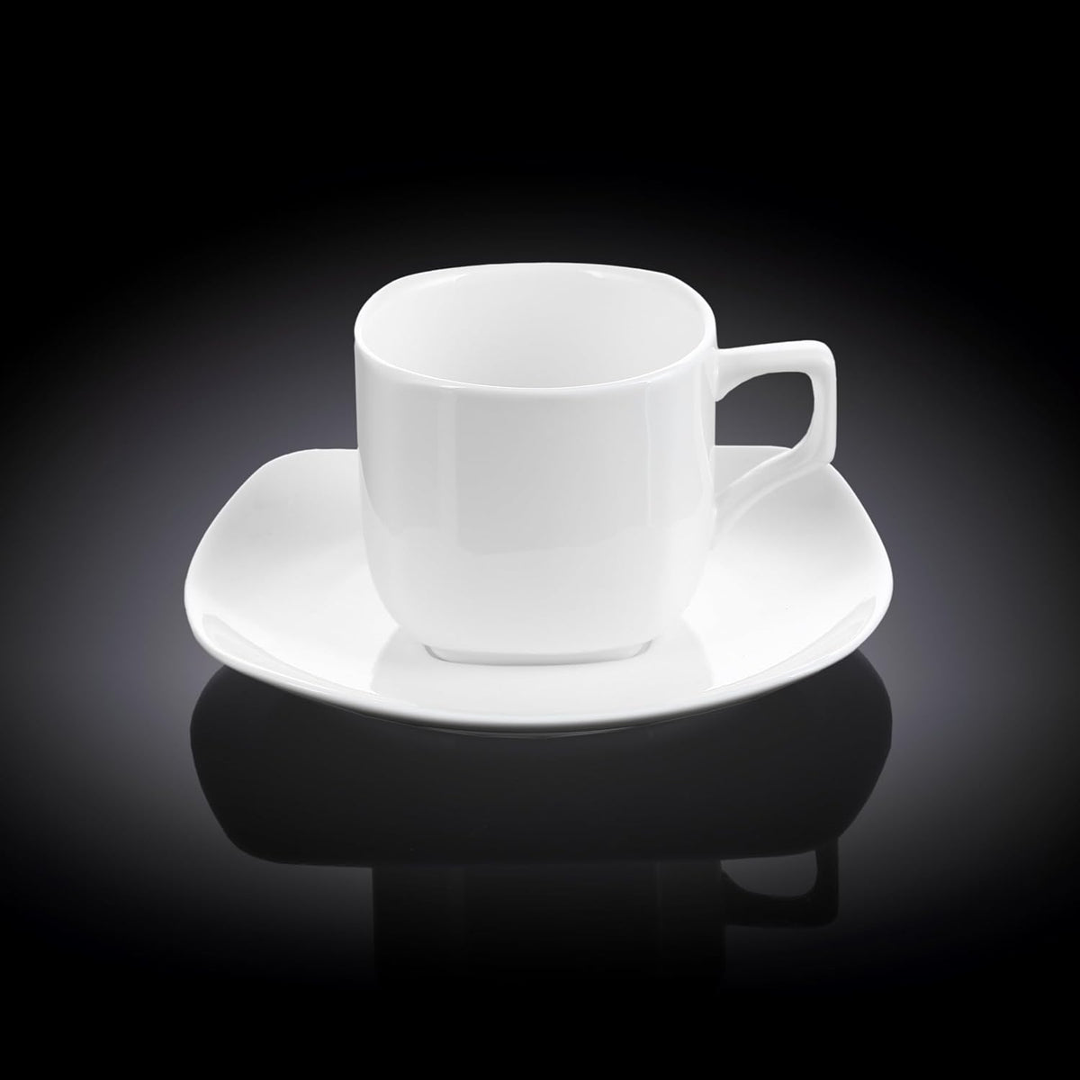 Wilmax Teetasse mit Untertasse 200 ml quadratisch WL-993003/AB