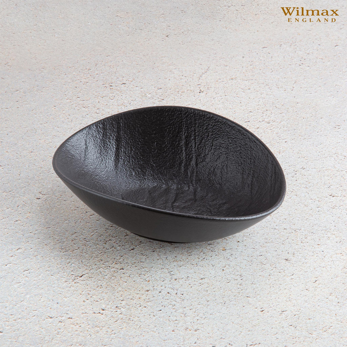 Wilmax Ovale Schale 8 x 6 x 3 cm 6er Set SlateStone Schwarz WL-661117/A6