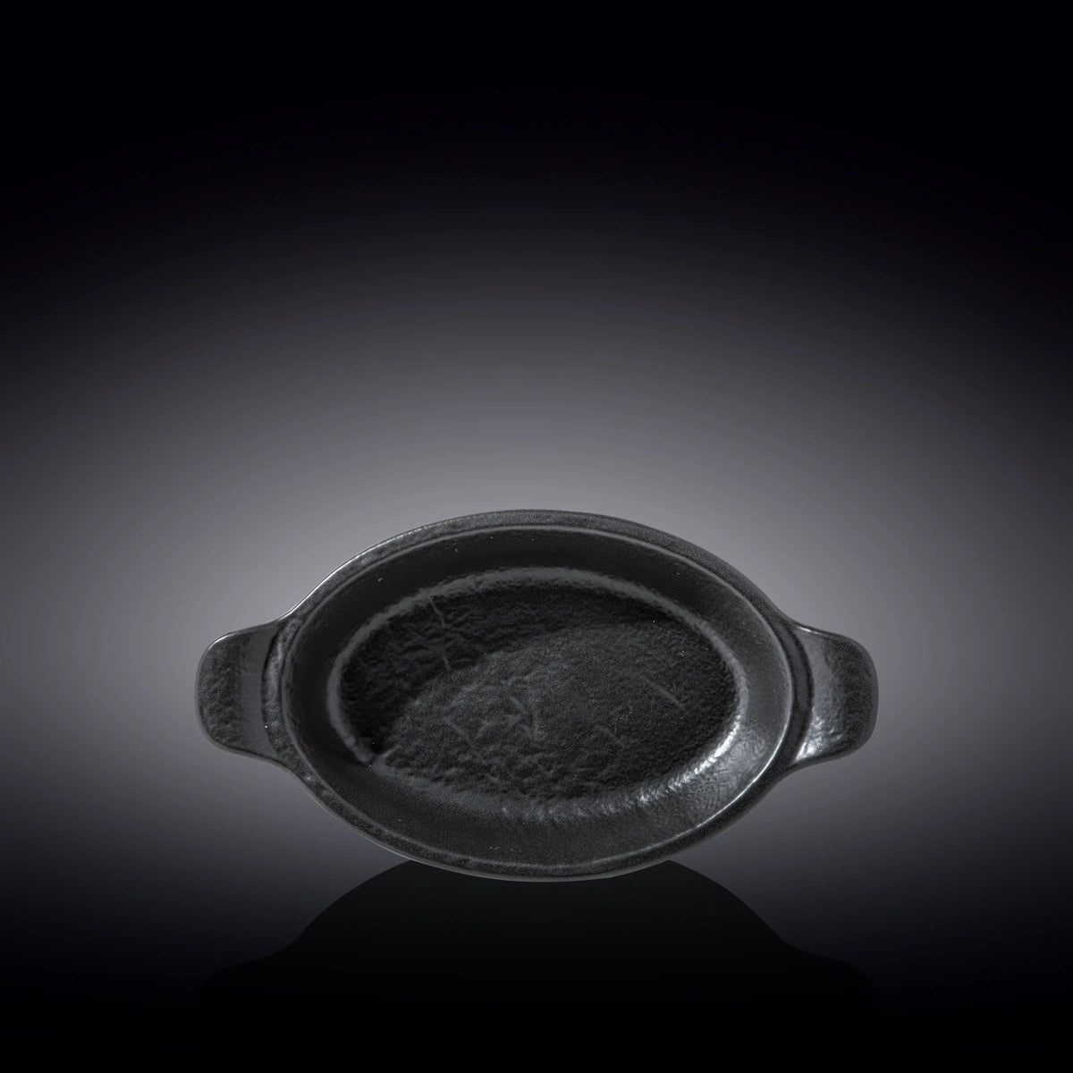 Wilmax Ovale Auflaufform SlateStone Schwarz 28 x 16 cm 500 ml Porzellan WL-661146/A