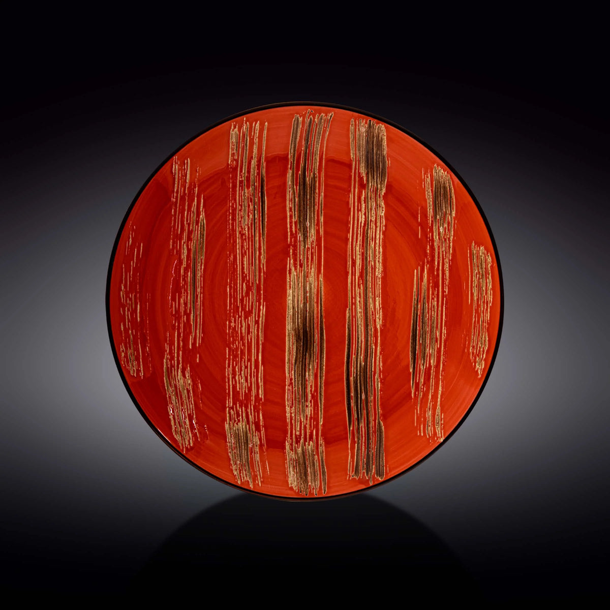 Wilmax Teller 28 cm Rot Porzellan 2er Set WL-668216/A2