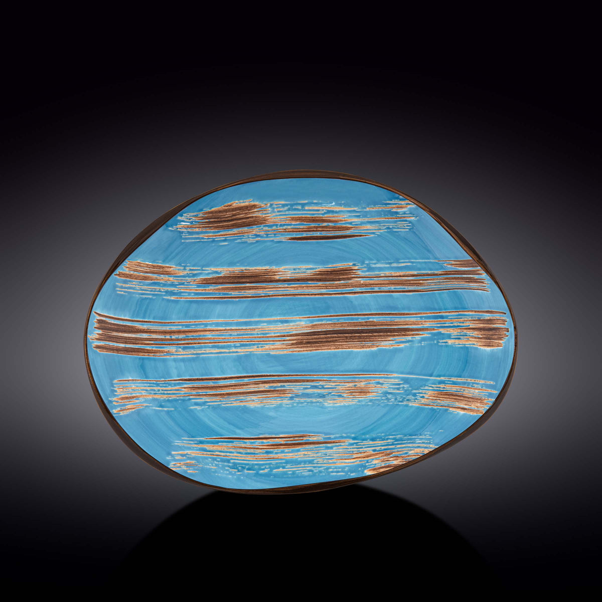Wilmax Servierplatte 33x24,5 cm Blau Porzellan WL-668642/A