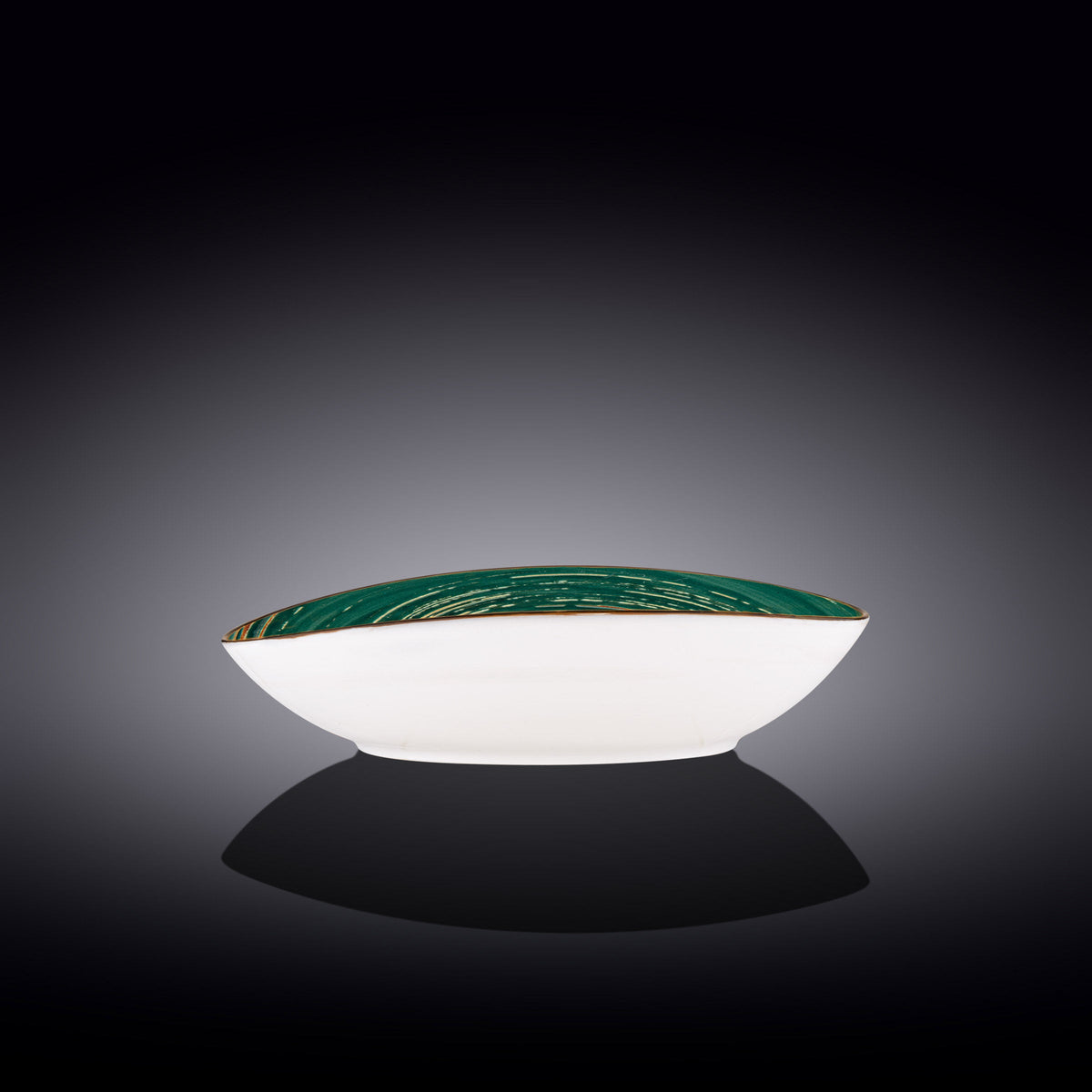 Wilmax Schale oval 25x16,5 cm Grün Porzellan WL-669540/A