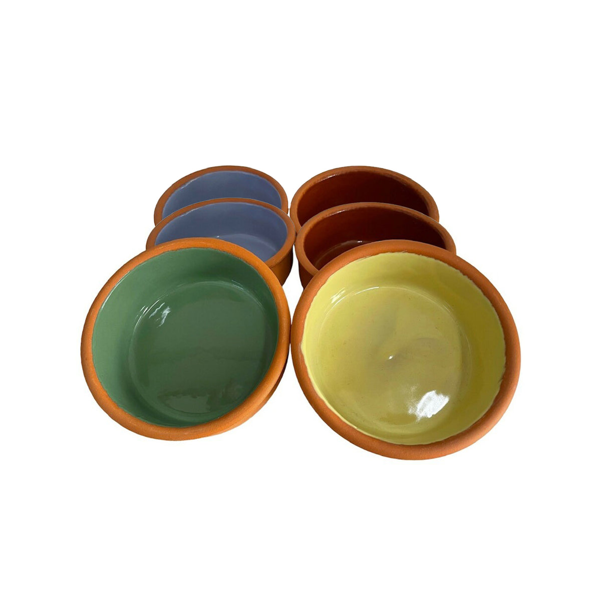 Schäfer Tonauflaufform-Set 12x4 cm Mix Farbig - Alle Teile