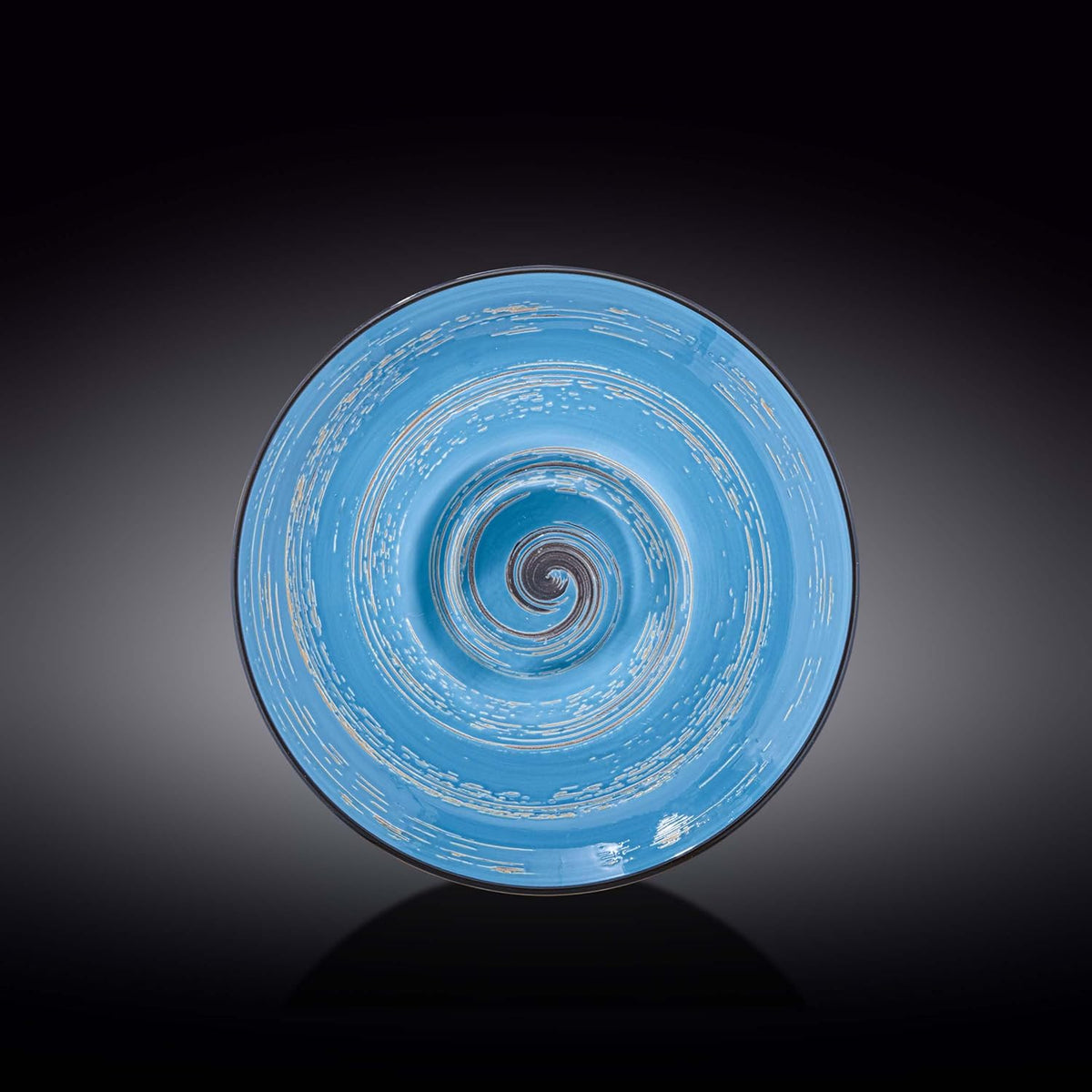Wilmax Tiefer Teller 24 cm 200 ml Blau Porzellan WL-669625/A