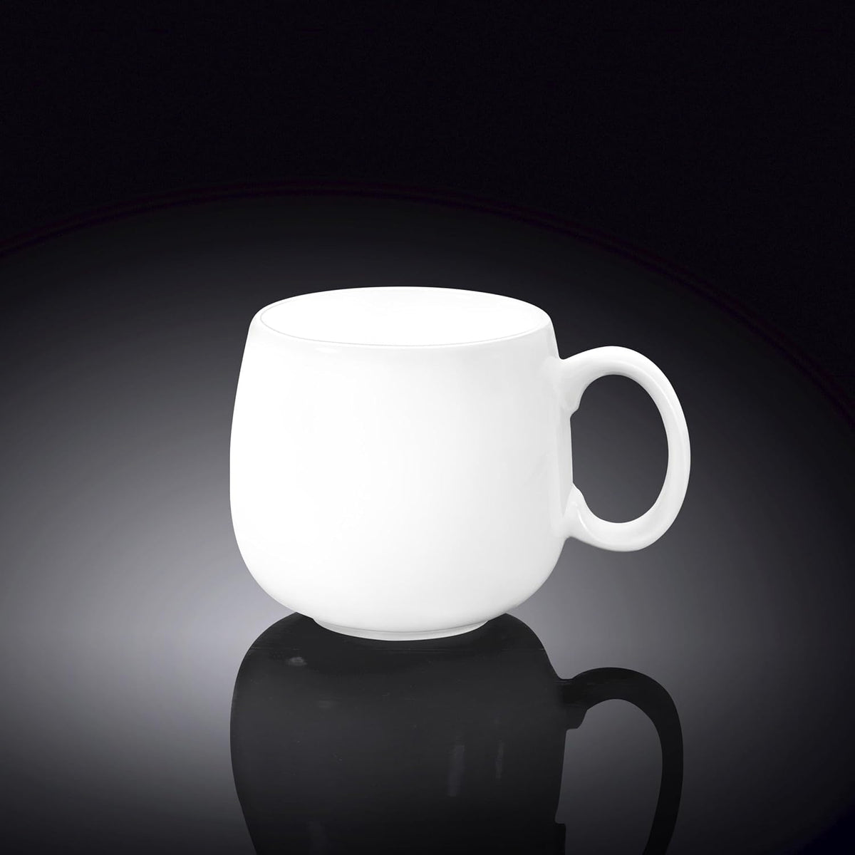 Wilmax Tasse 400 ml Weiß Porzellan für Kaffee und Tee WL-993084/A