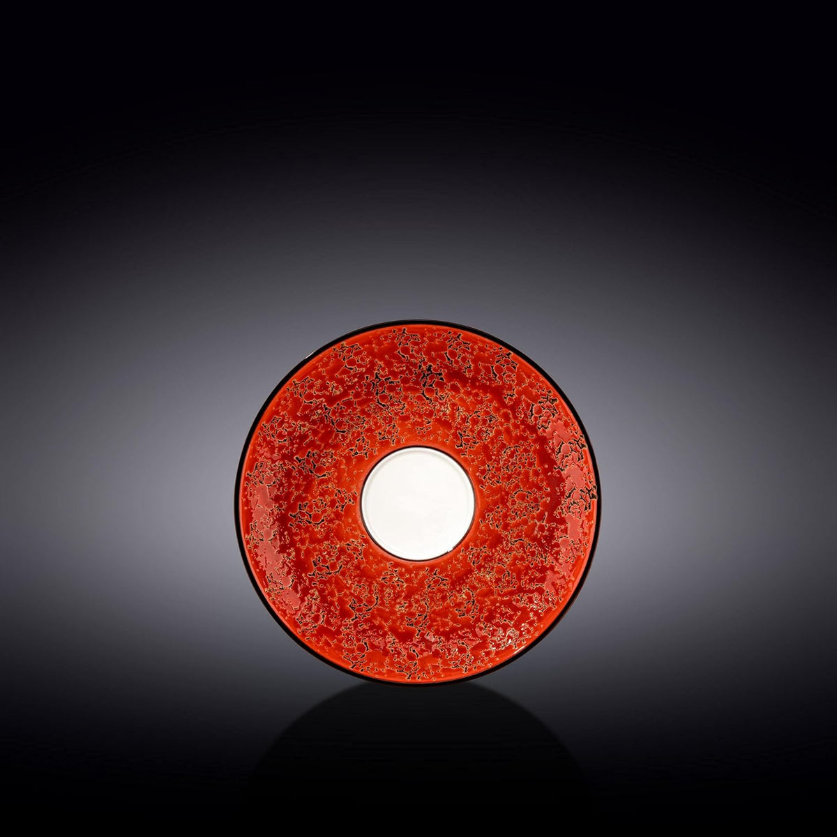 Wilmax Untertasse 15 cm Rot Porzellan WL-667236/B