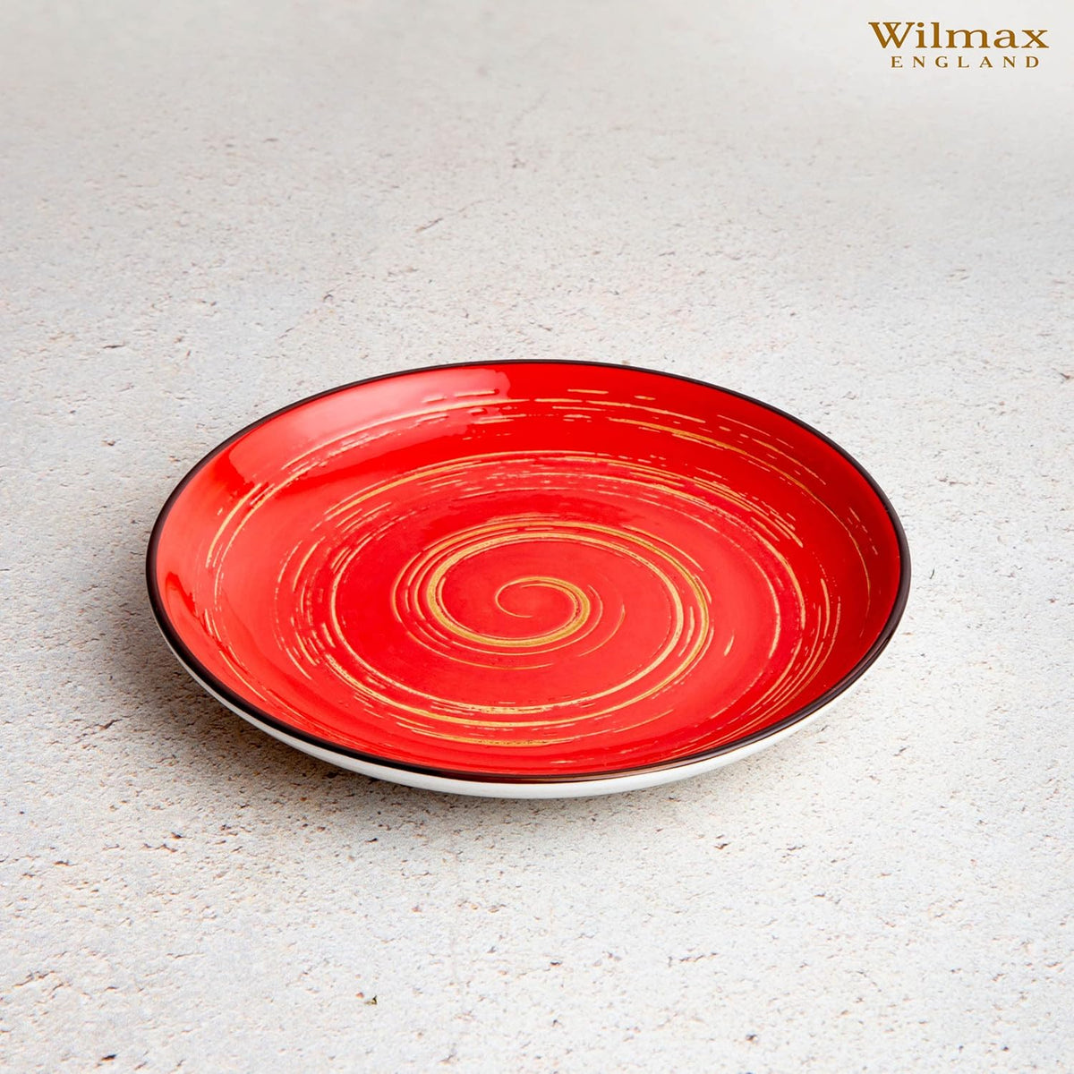 Wilmax Teller 25,5 cm Rot Porzellan WL-669214/A
