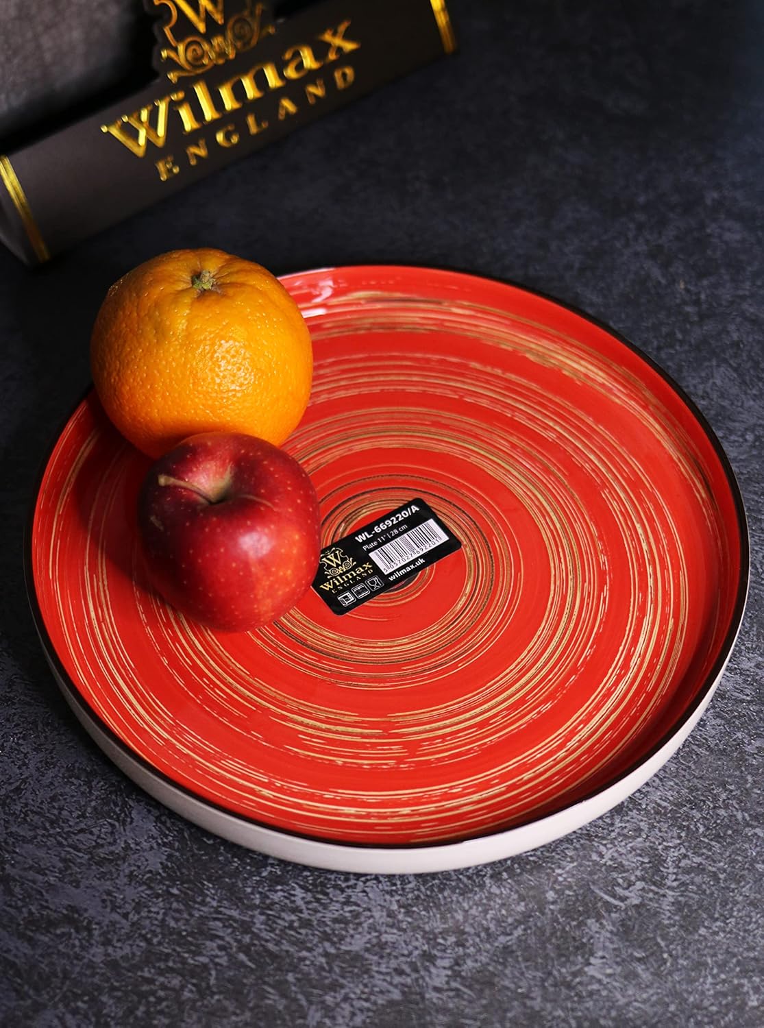 Wilmax Teller 28 cm Rot Porzellan WL-669220/A