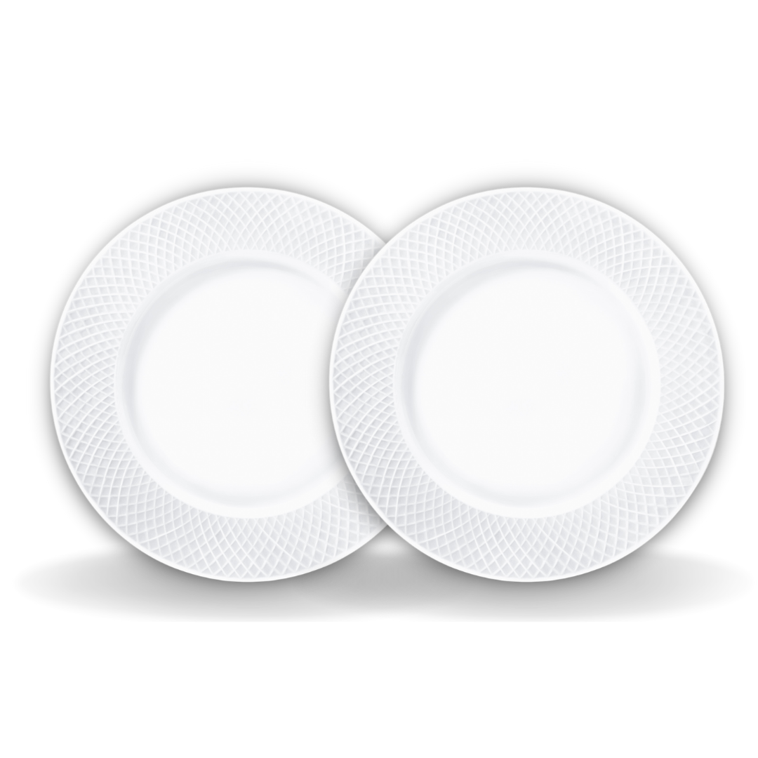 Wilmax Speiseteller 25,5 cm Weiß Porzellan 2er Set WL-880101/2C