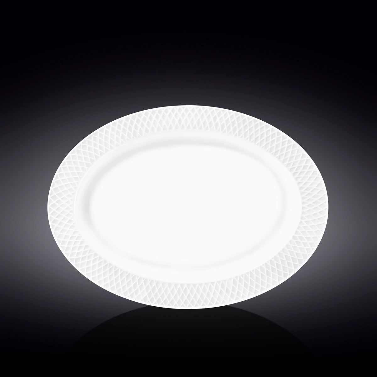 Wilmax Servierplatte oval 35x25 cm Weiß Porzellan WL-880103/A