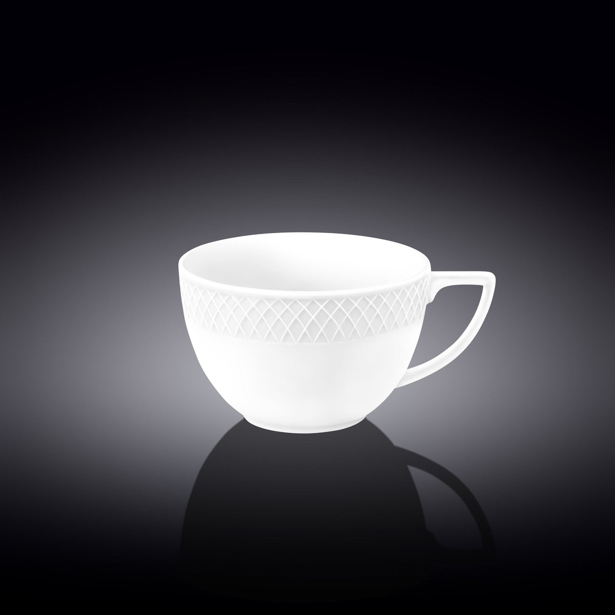 Wilmax Jumbo Tasse 500 ml Weiß Porzellan 2er Set WL-880109/2C