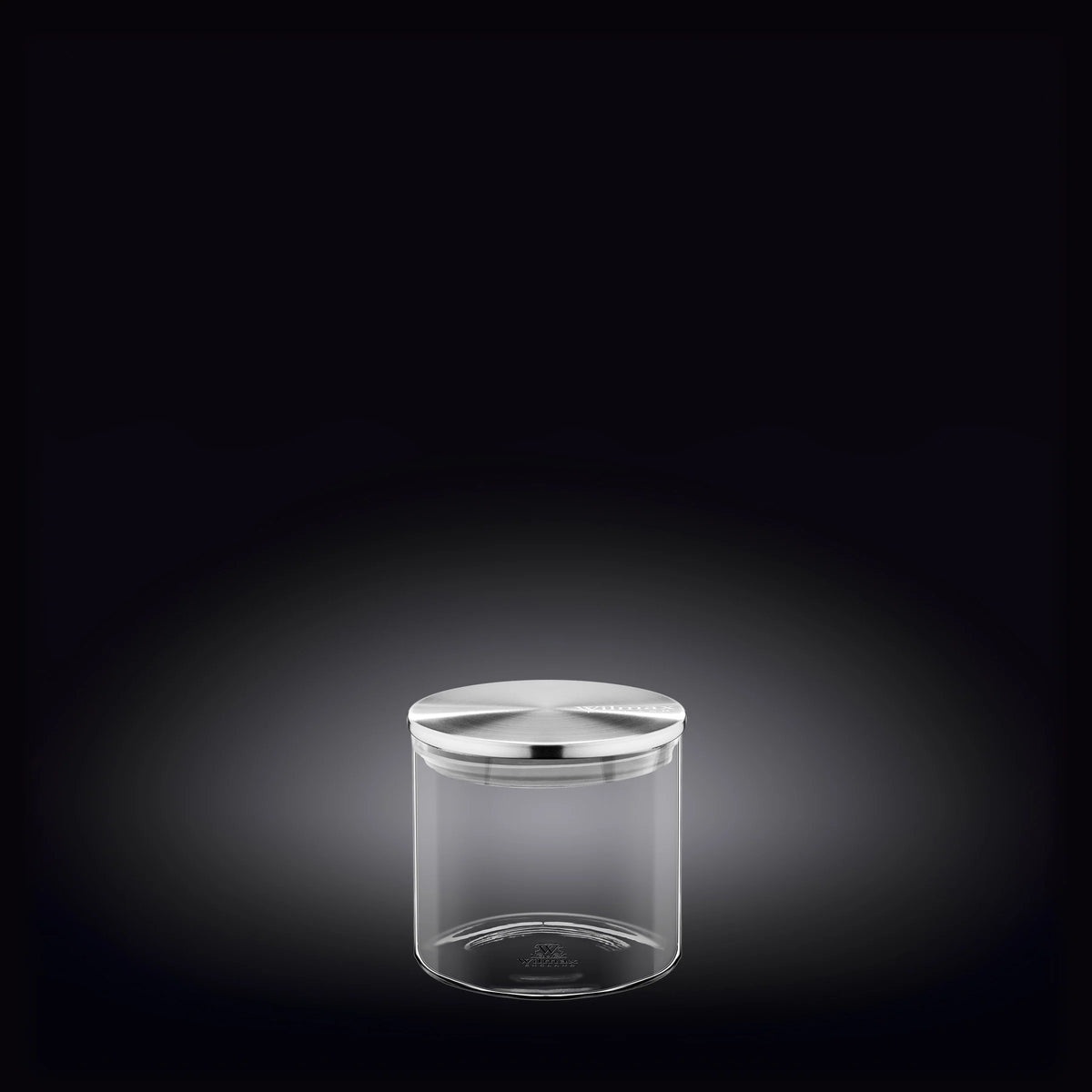 Wilmax Vorratsglas 600 ml mit Edelstahldeckel 3er Set WL-888512/A3