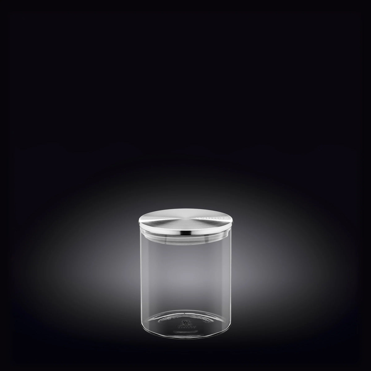 Wilmax Vorratsglas 760 ml mit Edelstahldeckel 3er Set WL-888513/A3