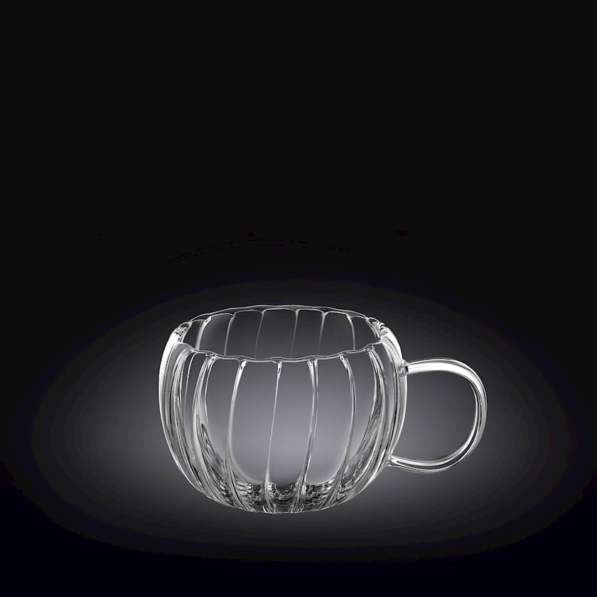 Wilmax Doppelwandiger Thermoglas Becher 300 ml Transparent WL-888411/A