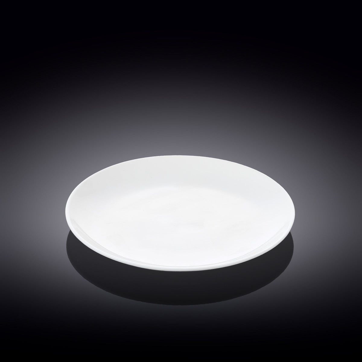 Wilmax Dessertteller 20 cm aus Porzellan, Weiß