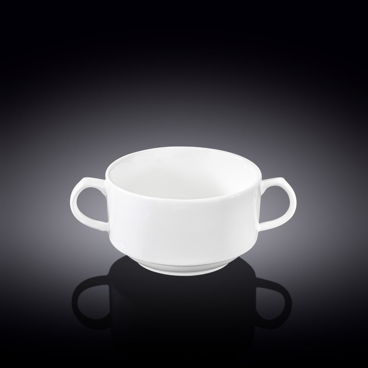 Wilmax Suppentasse 350 ml Weiß Porzellan 4er Set WL-991230/A4