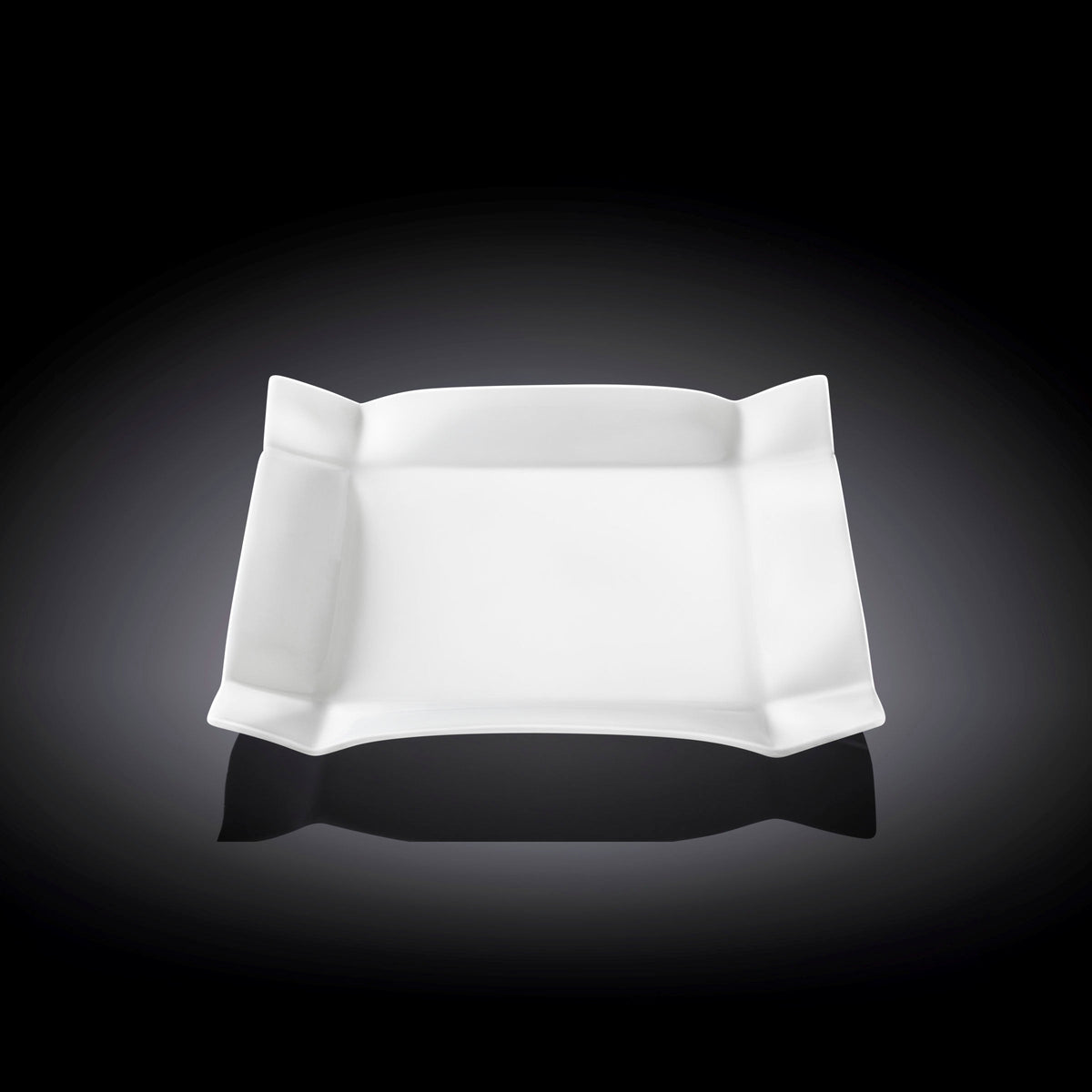 Wilmax Dessertteller 20 x 20 cm aus Porzellan, Weiß WL-991231/A