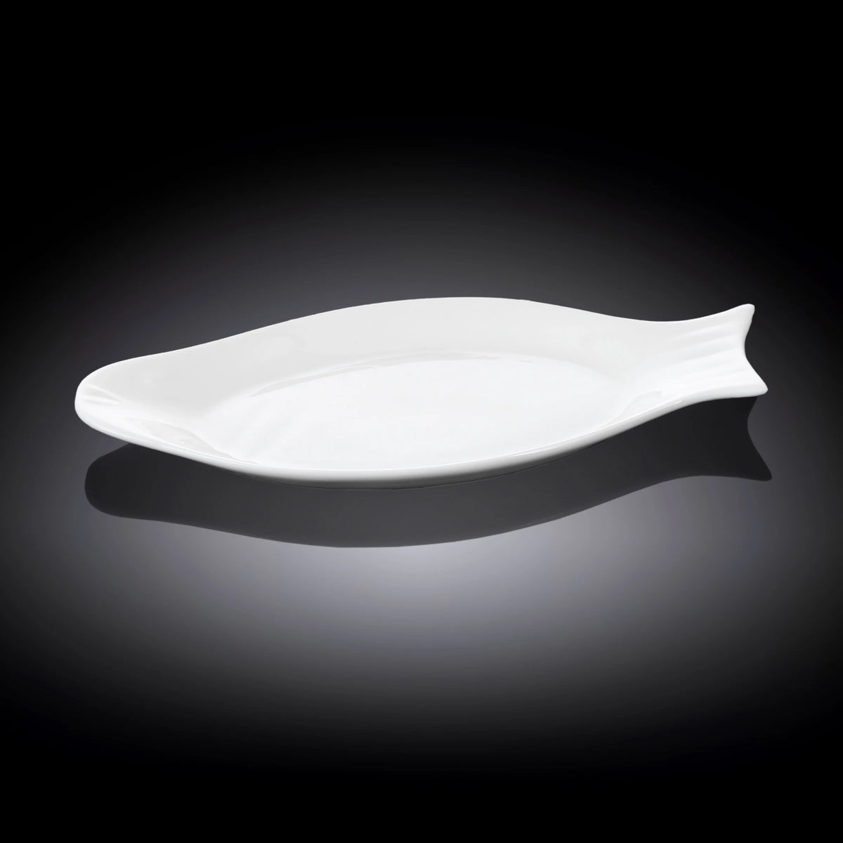 Wilmax Fischplatte 31.5 cm aus Porzellan Weiß WL-992008/A