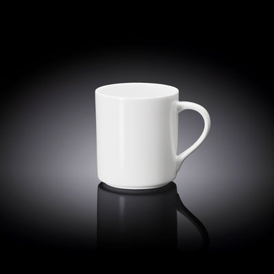 Wilmax Becher 320 ml Weiß Porzellan für Kaffee und Tee