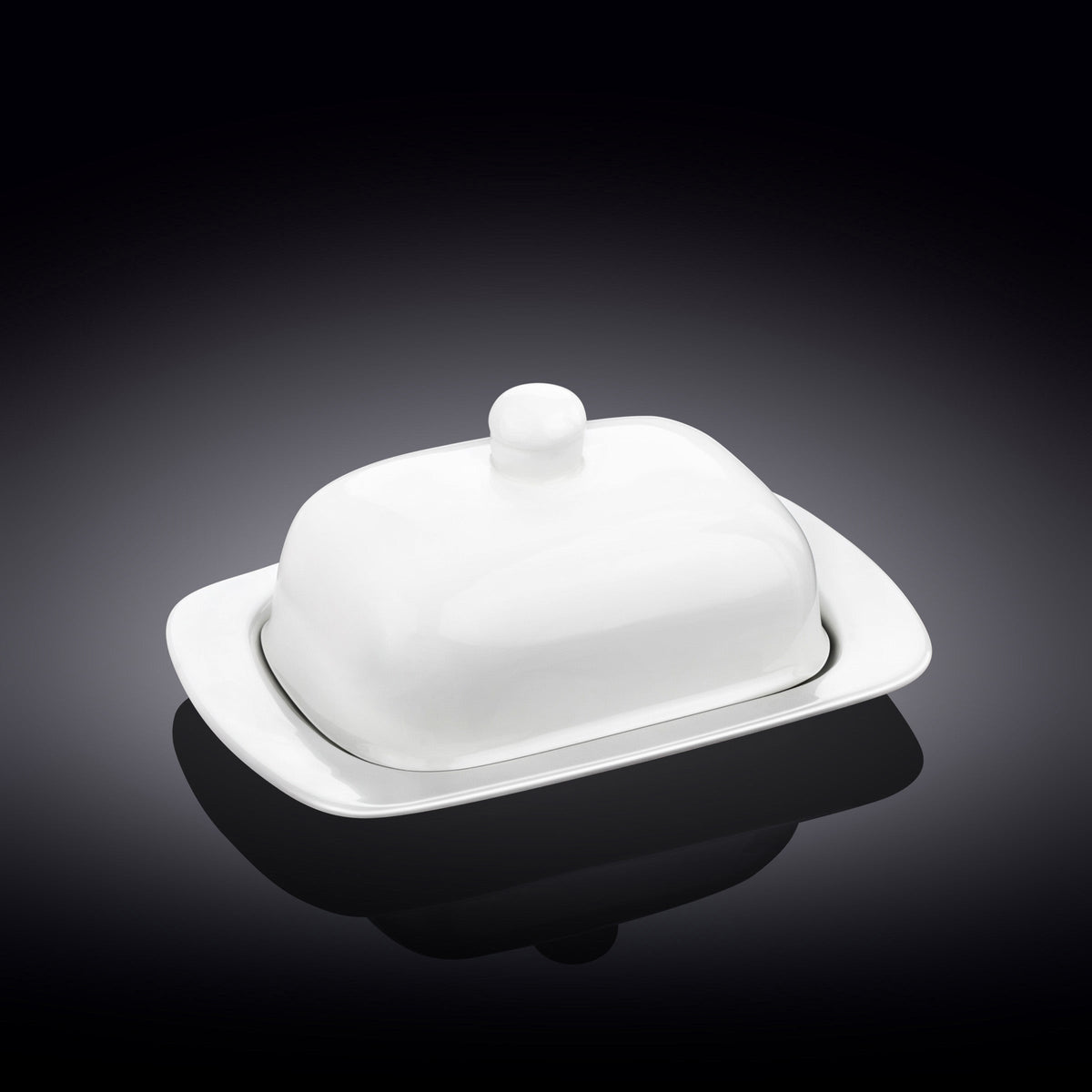 Wilmax Butterdose 19x12.5x8.5 cm Porzellan Weiß WL-996109/A