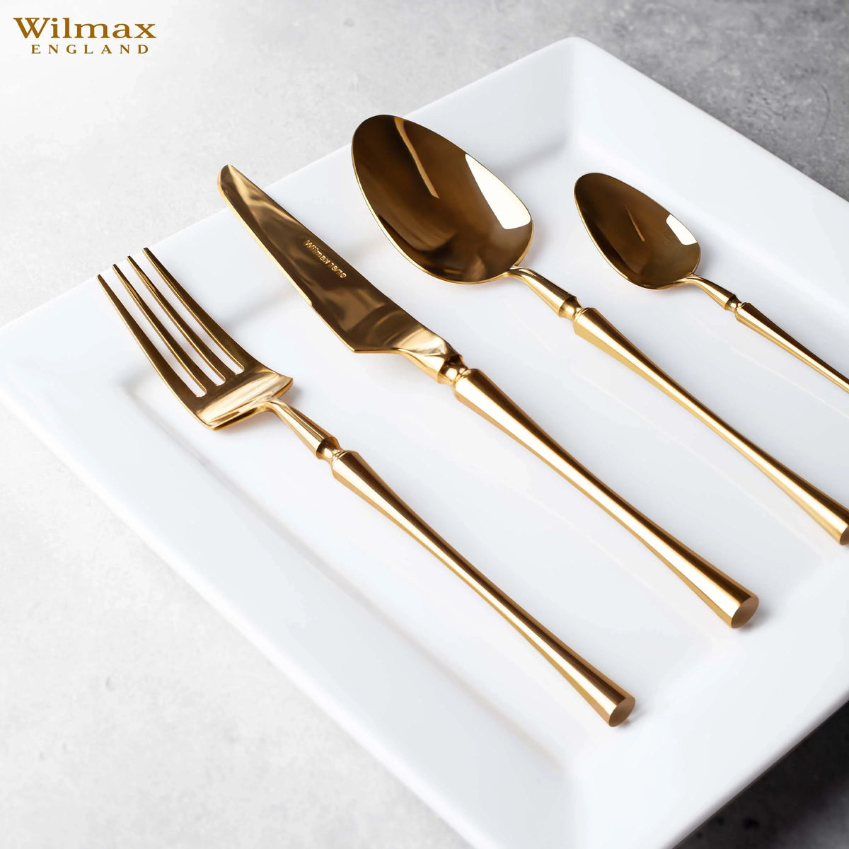 Wilmax Speiseteller 25 x 25 cm aus Porzellan, Weiß WL-991223/A