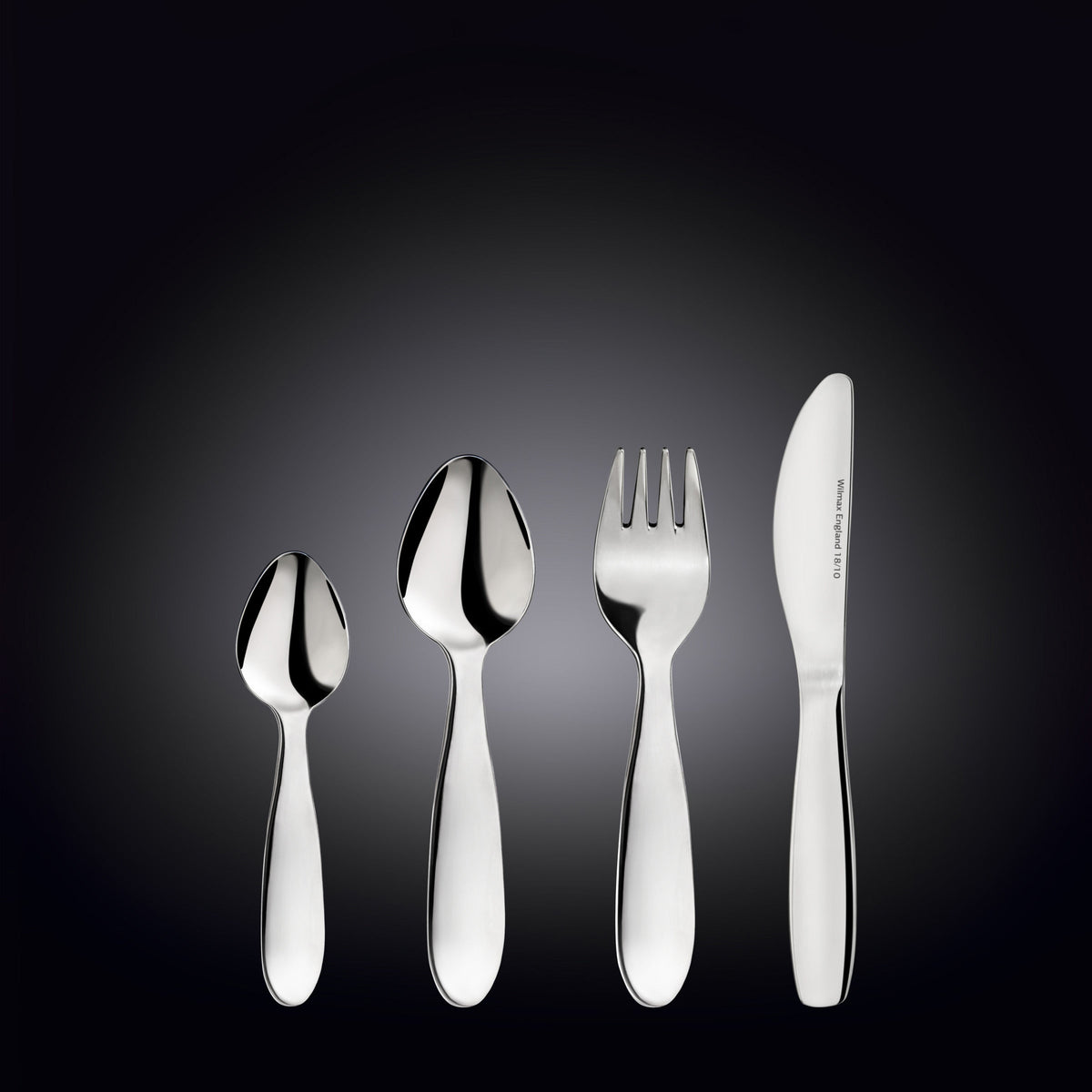 Wilmax Kinderbesteck Set 4-teilig Edelstahl WL-999901/4G