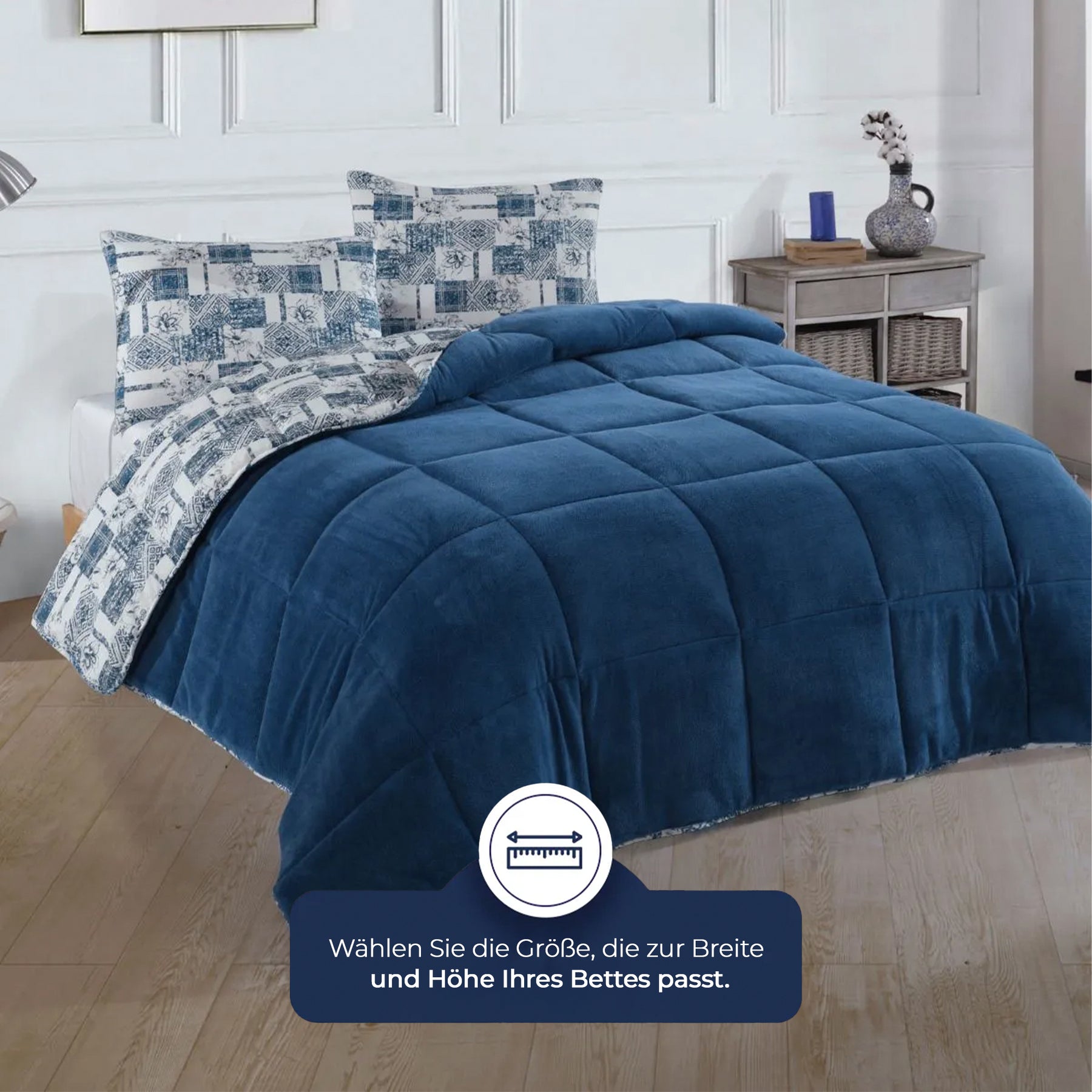 Nordic Schiller 4-Season Wellsoft Bettdecke – Indigo