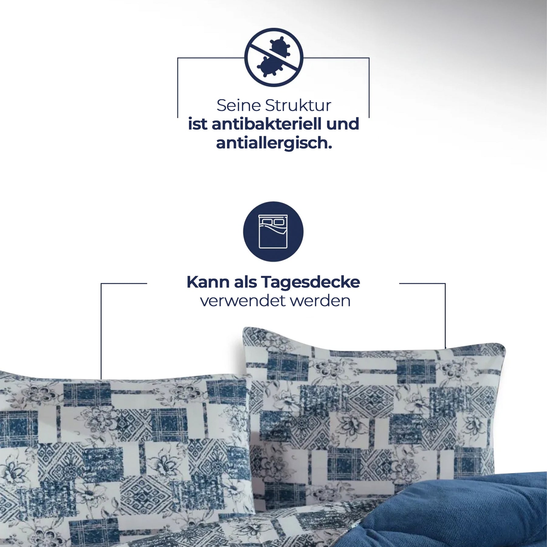 Nordic Schiller Kuscheldecke mit Wellsoft-Technologie – Indigo