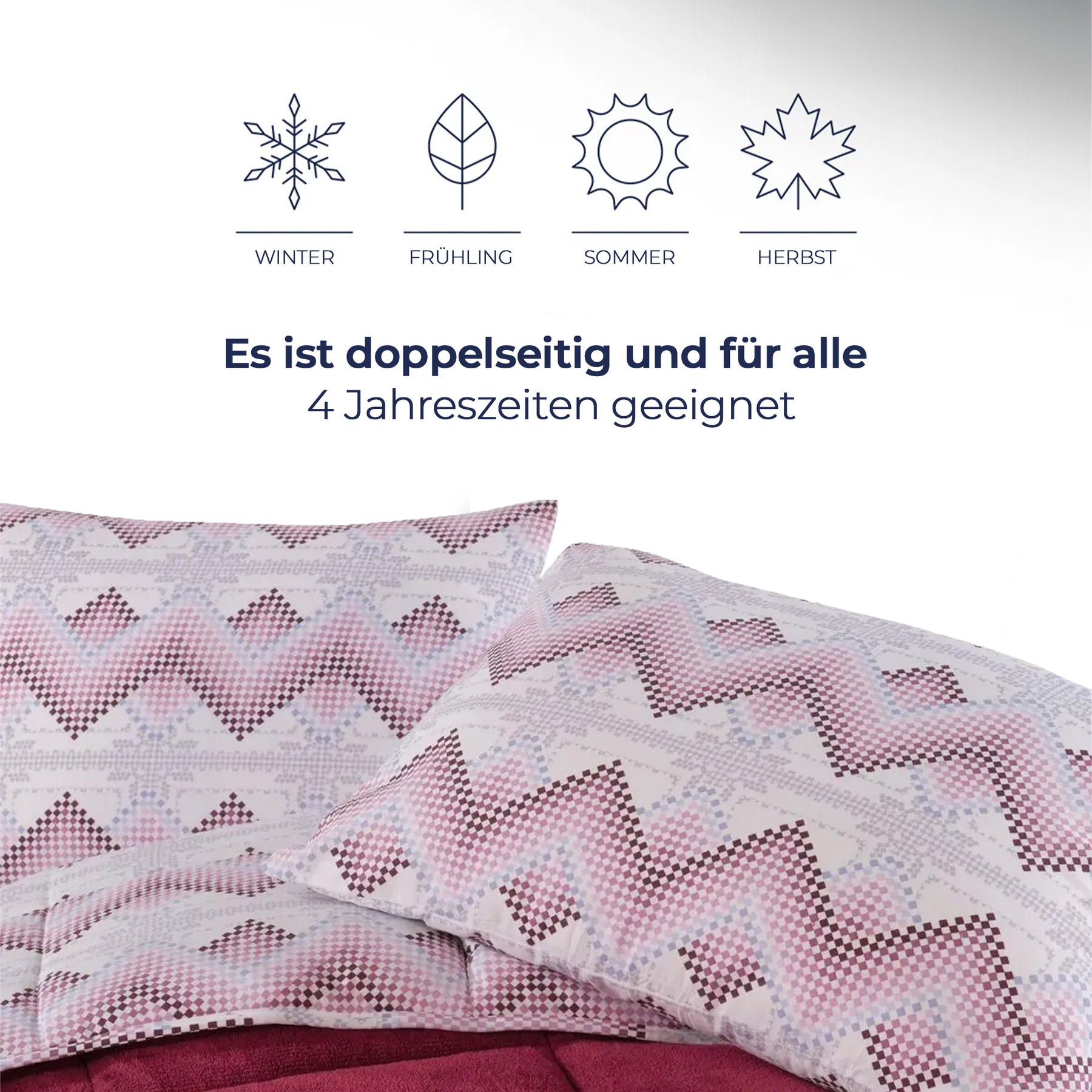 Nordic Schiller Kuscheldecke mit Wellsoft-Technologie – Kirschrot