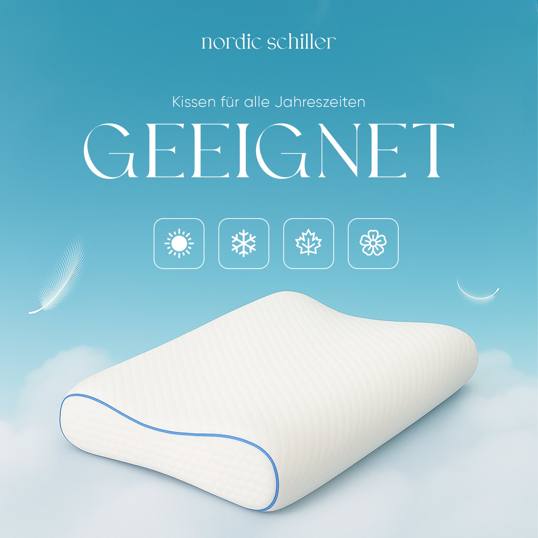 Nordic Schiller Pro Visco Nackenstützkissen 60 x 40 cm