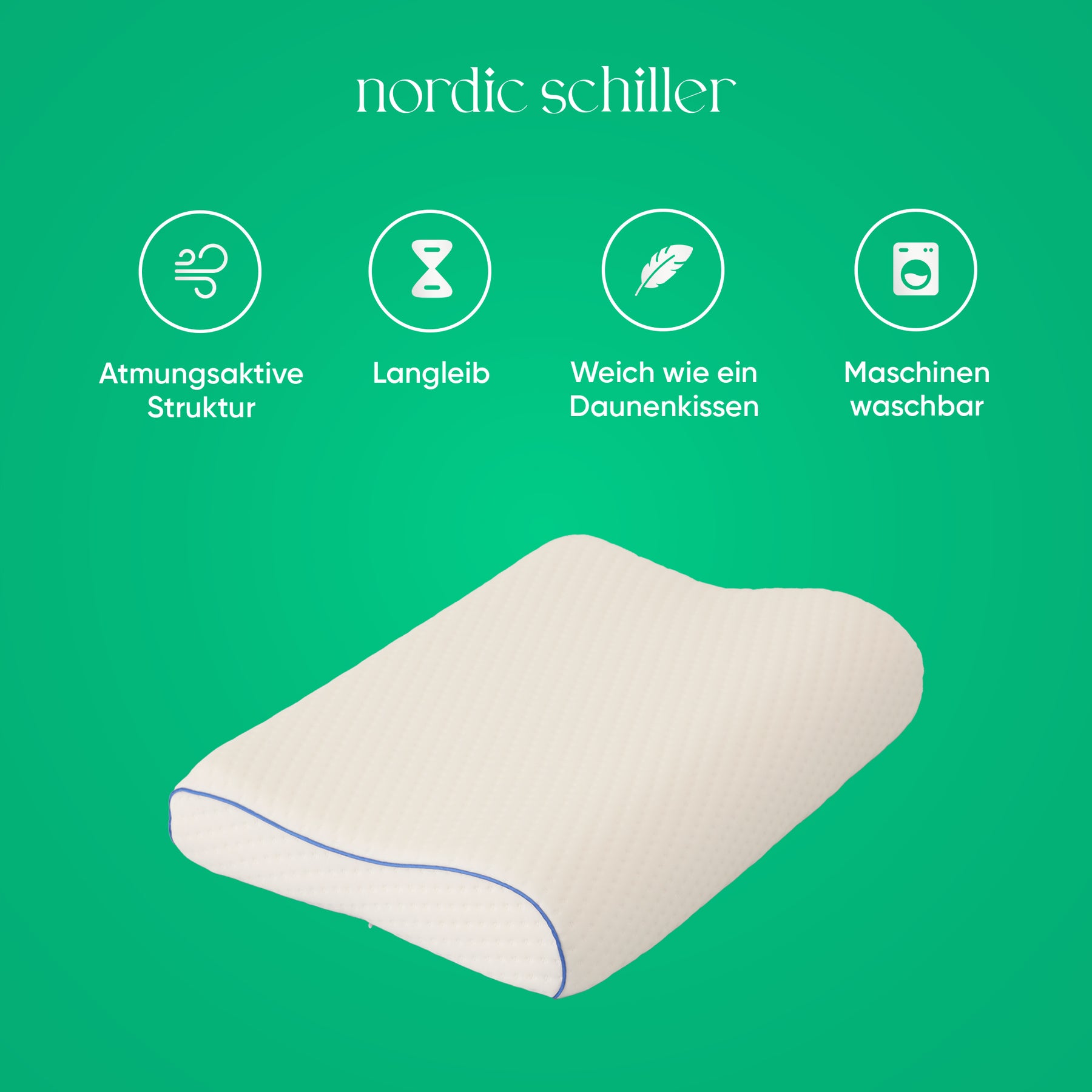 Nordic Schiller Pro Visco Nackenstützkissen 60 x 40 cm