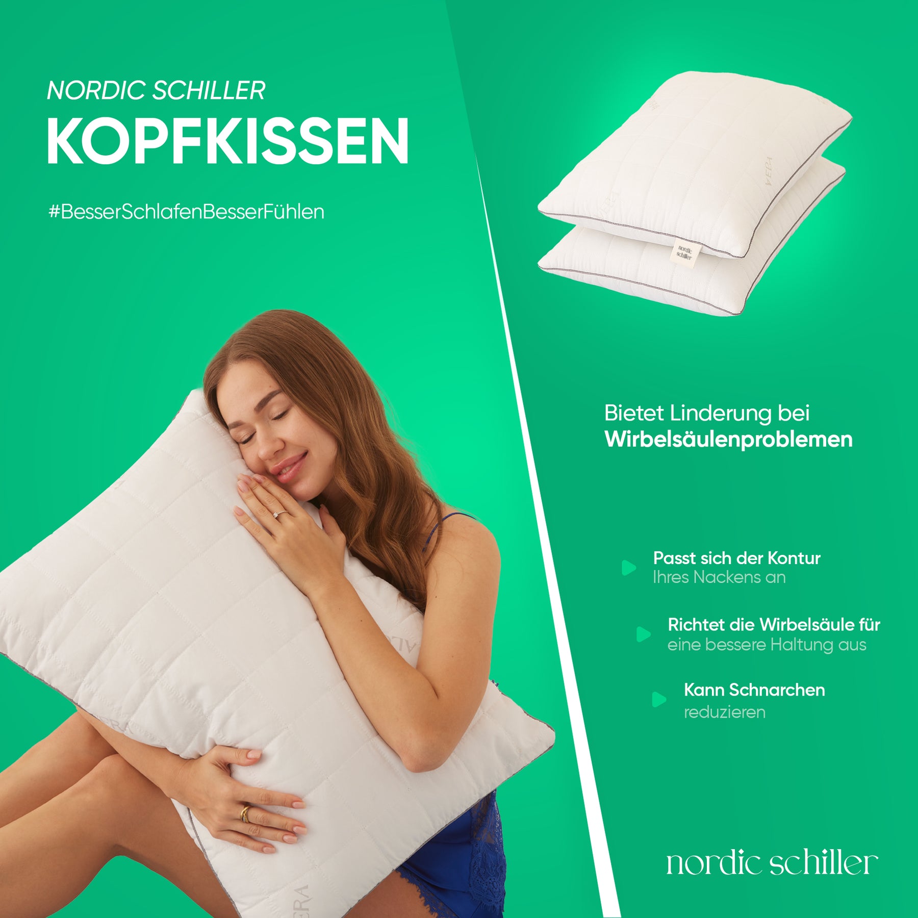 Nordic Schiller Klassisches Aloe Vera-Kissen