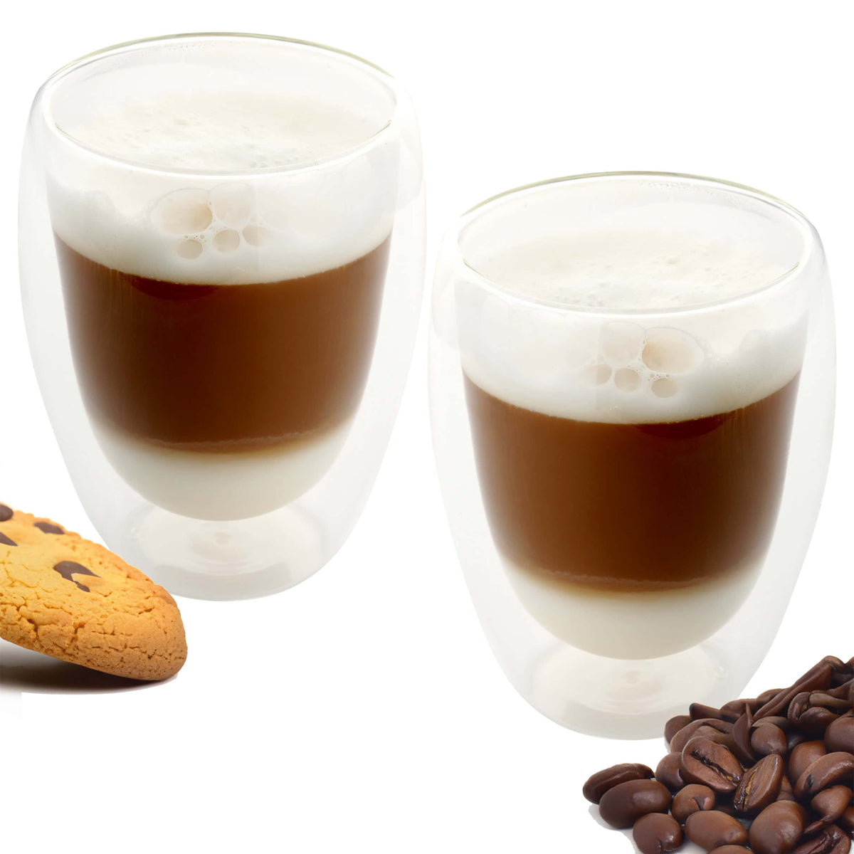 Nordic Schiller Doppelwandige Gläser – 350 ml, 2er Set