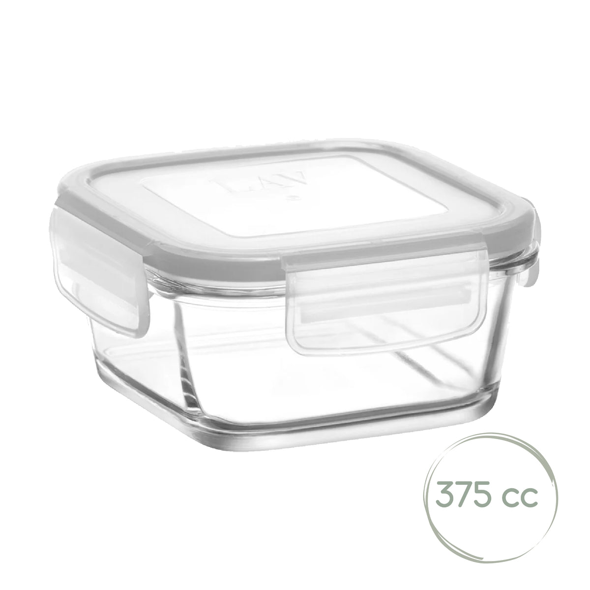 LAV Fresco Glasbehälter mit Deckel - 375 ml (12 3/4 oz)