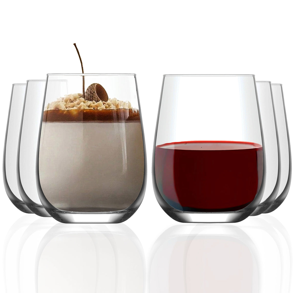 LAV Gaia Weingläser – 590 ml (20 oz), 6er Set